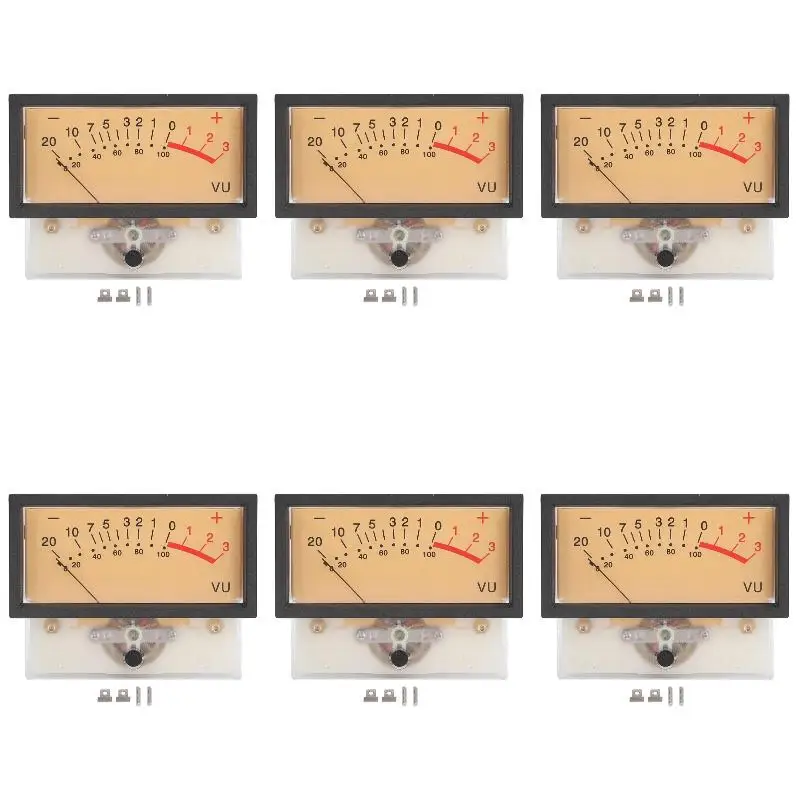 6Pack X(VU Meter Skull Tube Amplifier High Performance VU Level Meter for Table Power Discharge Flat Ideal for DIY