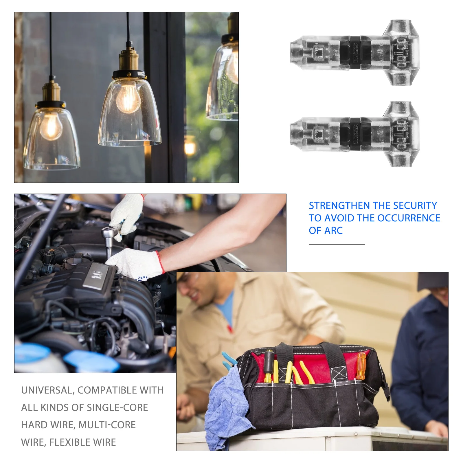 

8Pcs 1 Pin Wire Connectors No Wire Stripping Solderless Electrical Clasp Connection for Vehicles LED Speaker Audio Wiring