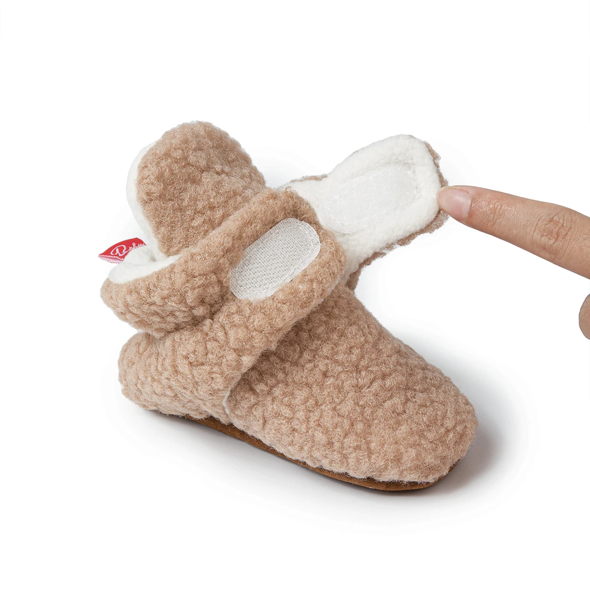 KIDSUN Baby Socks Winter Boy Girl Booties Fluff Warm Soft Toddler First Walkers Anti-slip Infant Crib Shoes Moccasin Newborn