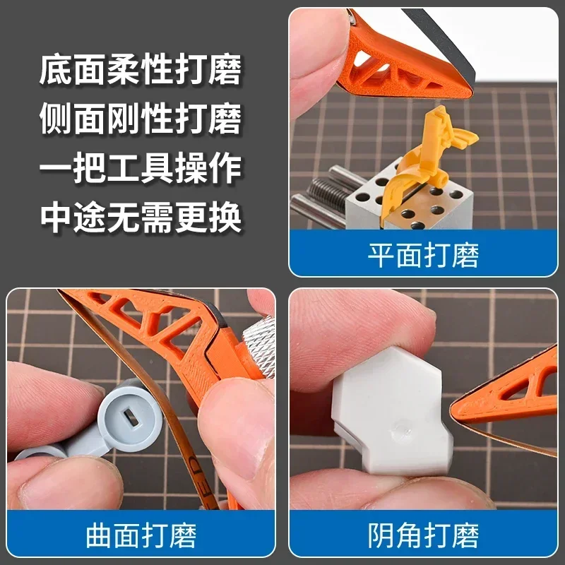 MSWZ TS004 Handheld Multifunctional Sander Plastic Model Sanding Tools for Military Model Building Tools Hobby DIY Accessories