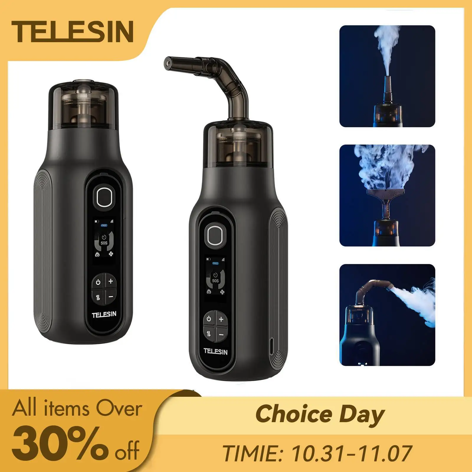 

TELESIN Smoke Machine Photography Smoke Effect Portable Smoke Maker with Remote Control Fogger Machine For Video Shoot Party