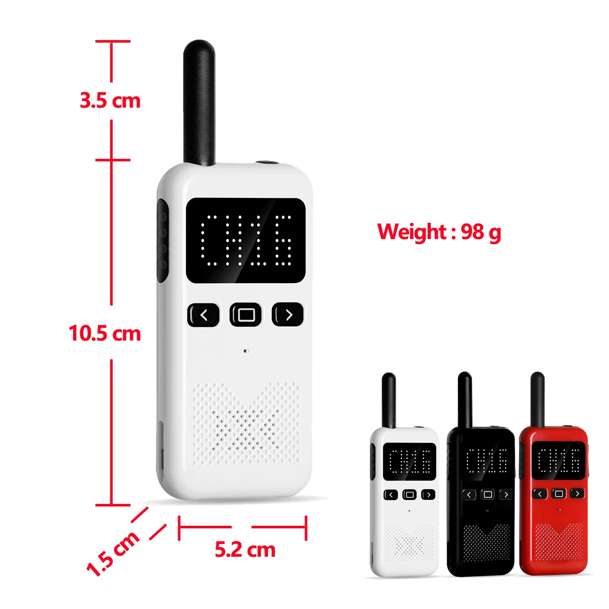 Imagem -02 - Mini Transporte Rápido Walkie Talkie Pcs q3 Rádio em Dois Sentidos Mini Talkie Walkie Intercom Estação de Rádio Mijia 1s 2s