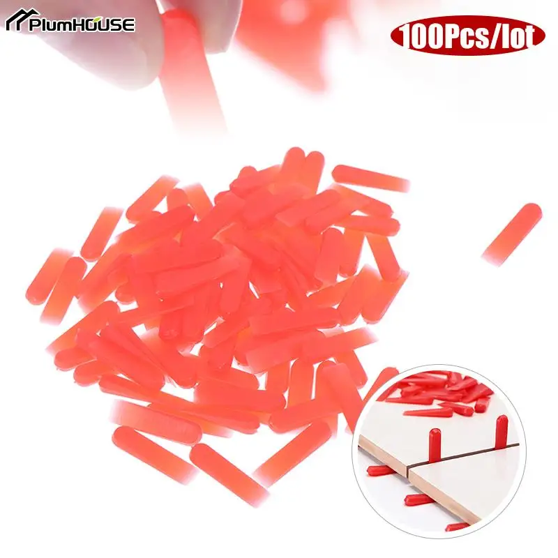 

100pcs Red Wedges Ceramic Tile Spacers Leveling System Tiling Insert Gasket For Floor Wall Carrelage Tools Locator Leveler Level