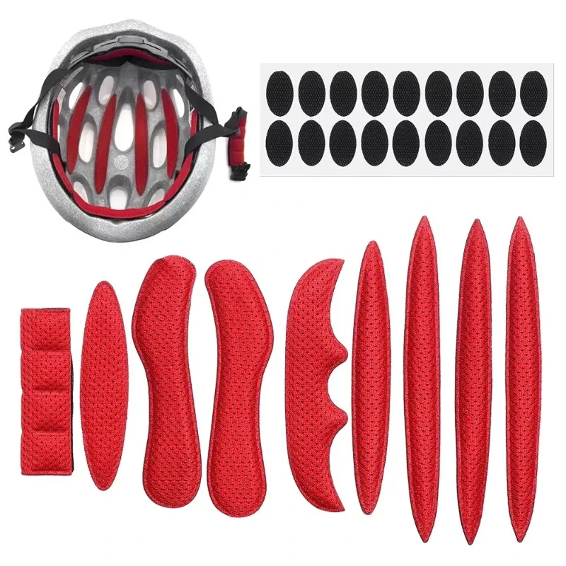 27Pcs Universal Helmet Padding Kit Sealed Sponce Replacement Foam for Motorcycle Bicycle Helmet Liner