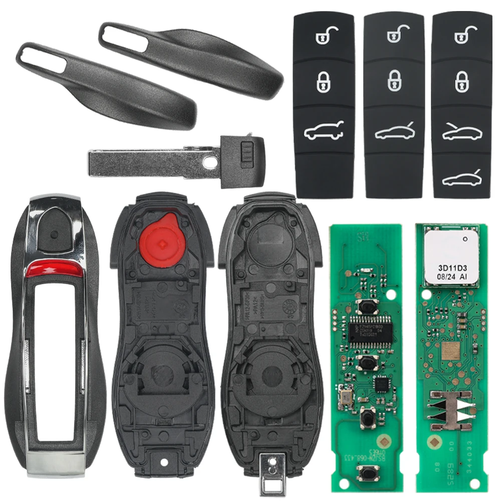 KC ID49 PCF7945P 315/433/434MHz Bezkluczykowy Pilot Zdalnego Sterowania Samochodem DIY Części Zamienne Do Porsche Macan Panamera Cayenne 911 718 — 2