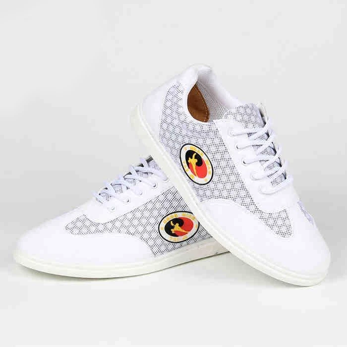 Chaussures de Couple professionnelles Wushu, chaussures chinoises Wushu et Taiji, baskets Wushu en cuir véritable pour femmes, chaussures Kung Fu pour enfants