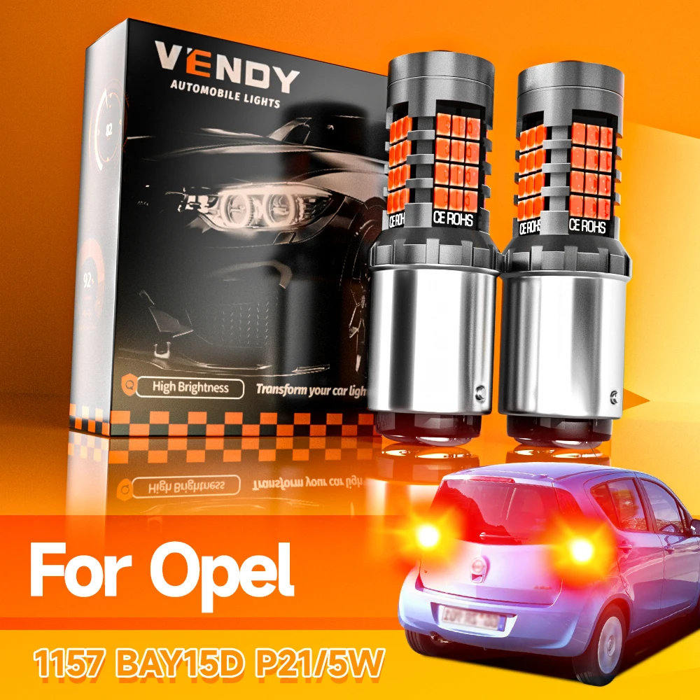 2pcs LED Brake Light Blub Lamp P21/5W BAY15D For Opel Agila A B Antara Arena G Campo Corsa C D F Frontera Speedster Tigra Zafira