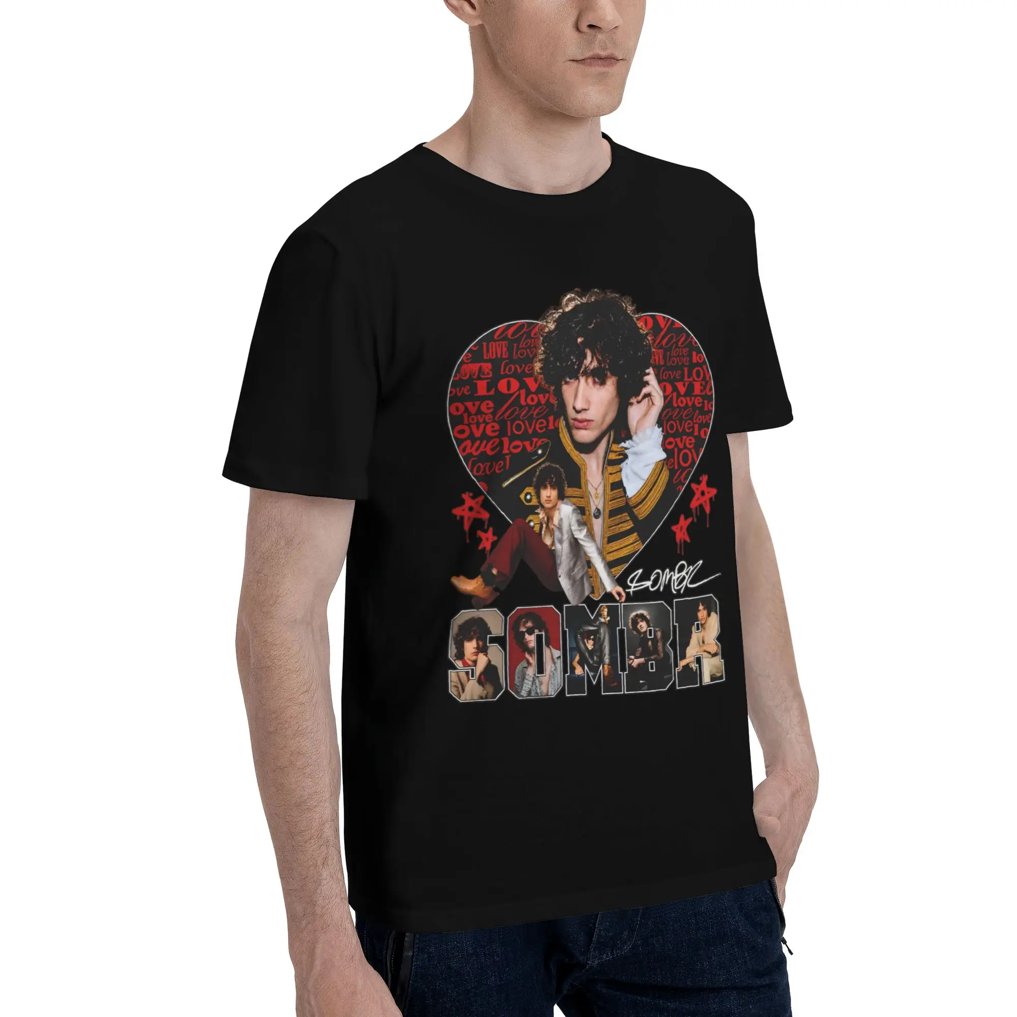 Fashion Sombr Youare The Reason World Tour 2026-2027 T Shirt For Unisex  Cotton Tee Shirt Short Sleeve Clothing