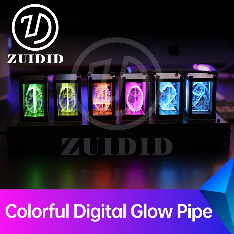 ZUIDID escape room Colorful Digital Glow Pipe adjust all the numbers to the correct value  to unlock escape game