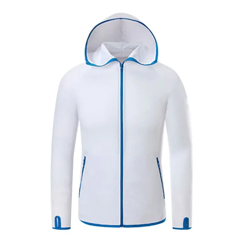 Men Women Breathable Fishing Clothes Waterproof Long Sleeve Shirts Zipper Hooded