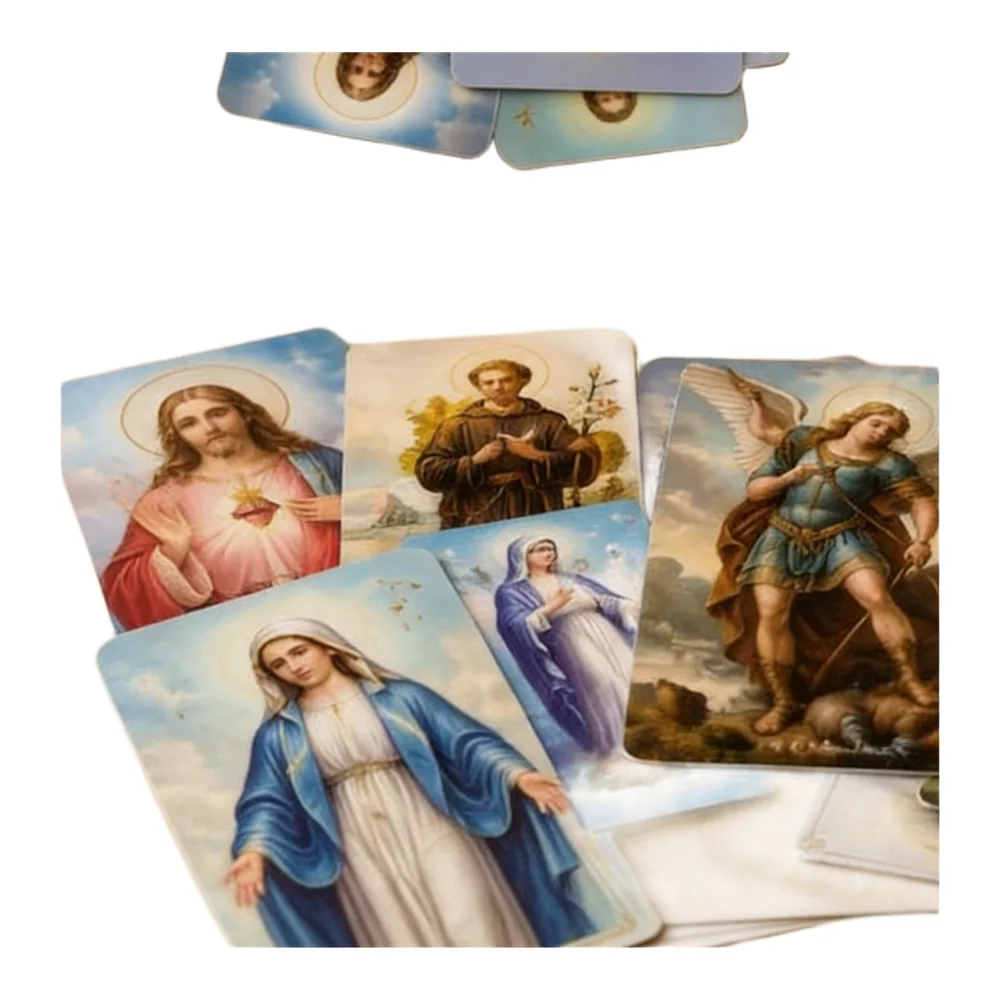 For Religious Celebrations Pocket Sized Cards Holy Prayer Cards For Daily Life Vibrant Color Holy Cards Holy Cards