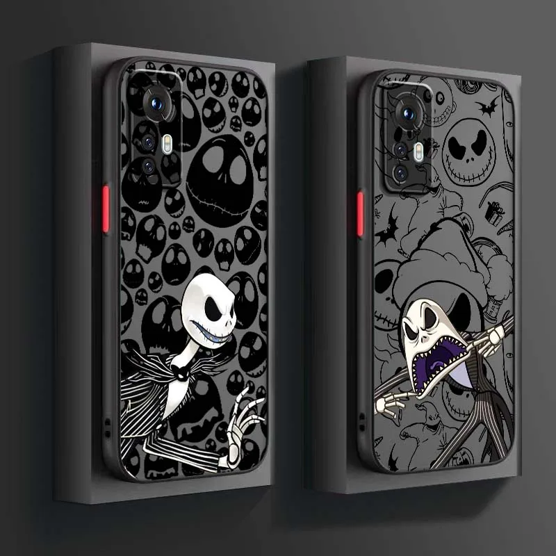 

The Nightmare Before Christmas Phone Case For Xiaomi 14T 13T 13 12T 12 12S 11T 11 11i 10 10T Ultra Pro Lite Frosted Translucent