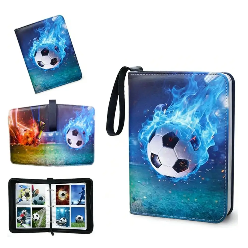 Christmas Gift Large Capacity Card Binder PU Leather Waterproof Card Album Zipper Loose Leaf Card Collection Holder Anime Game