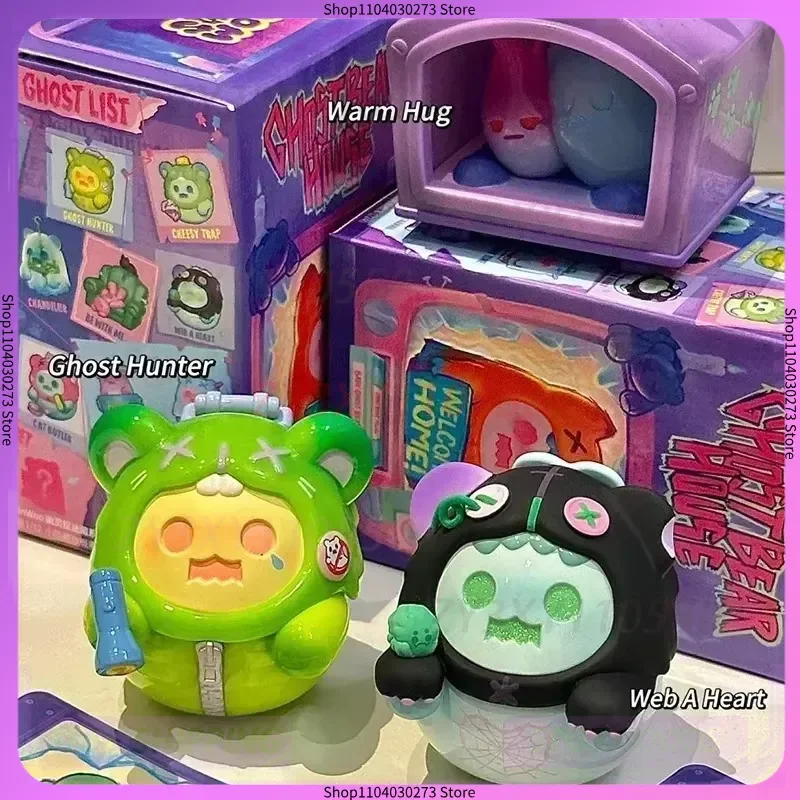 Значение единорога ShinWoo Ghost Bear House серии слепая коробка игрушки Kawaii экшн-фигурка аниме мультяшная модель украшения Mystery Box
