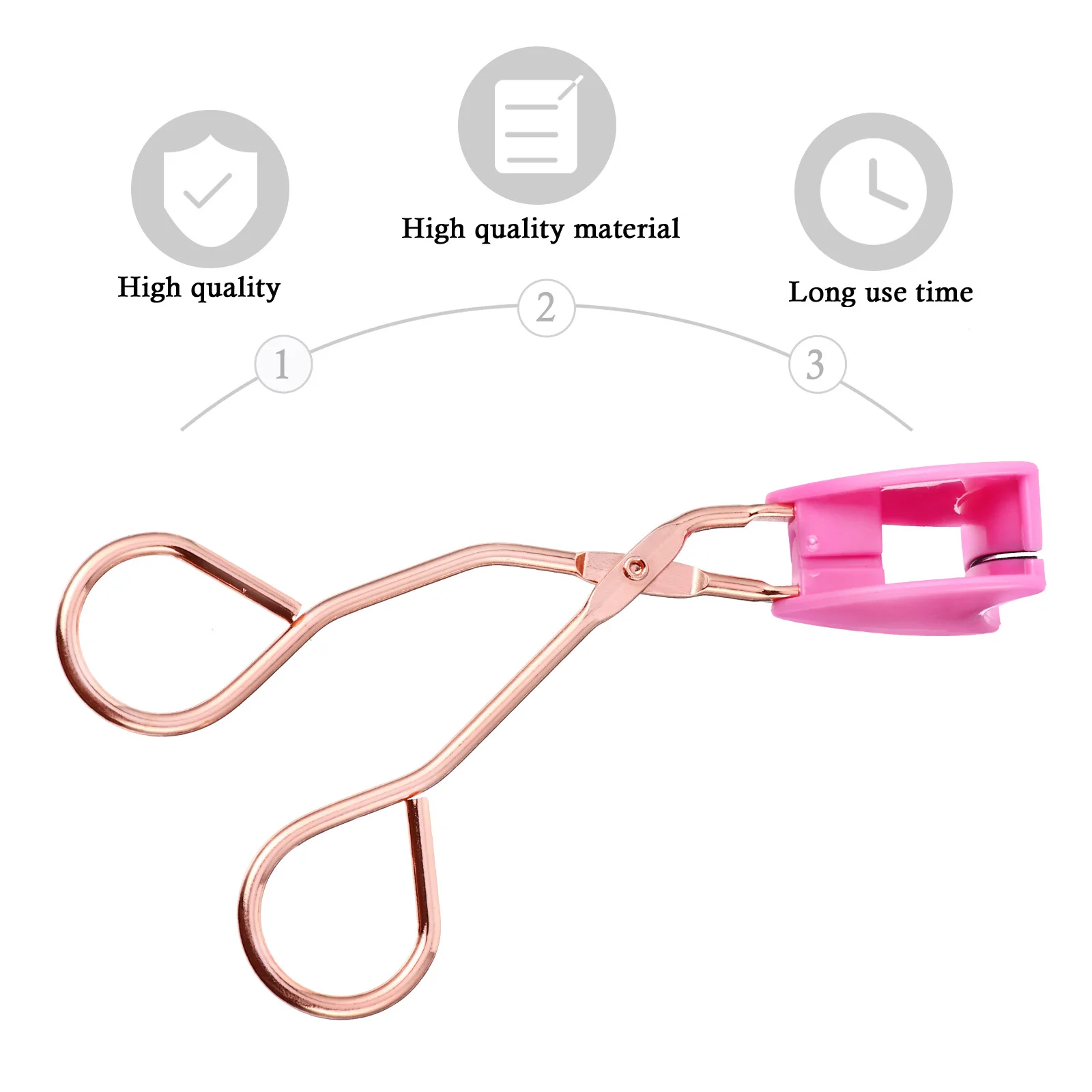 أداة تجعيد الرموش الاحترافية المصنوعة من الفولاذ المقاوم للصدأ للرموش المزيفة للعيون المشرقة الدرامية والتي تدوم طويلاً دون ضرر #6