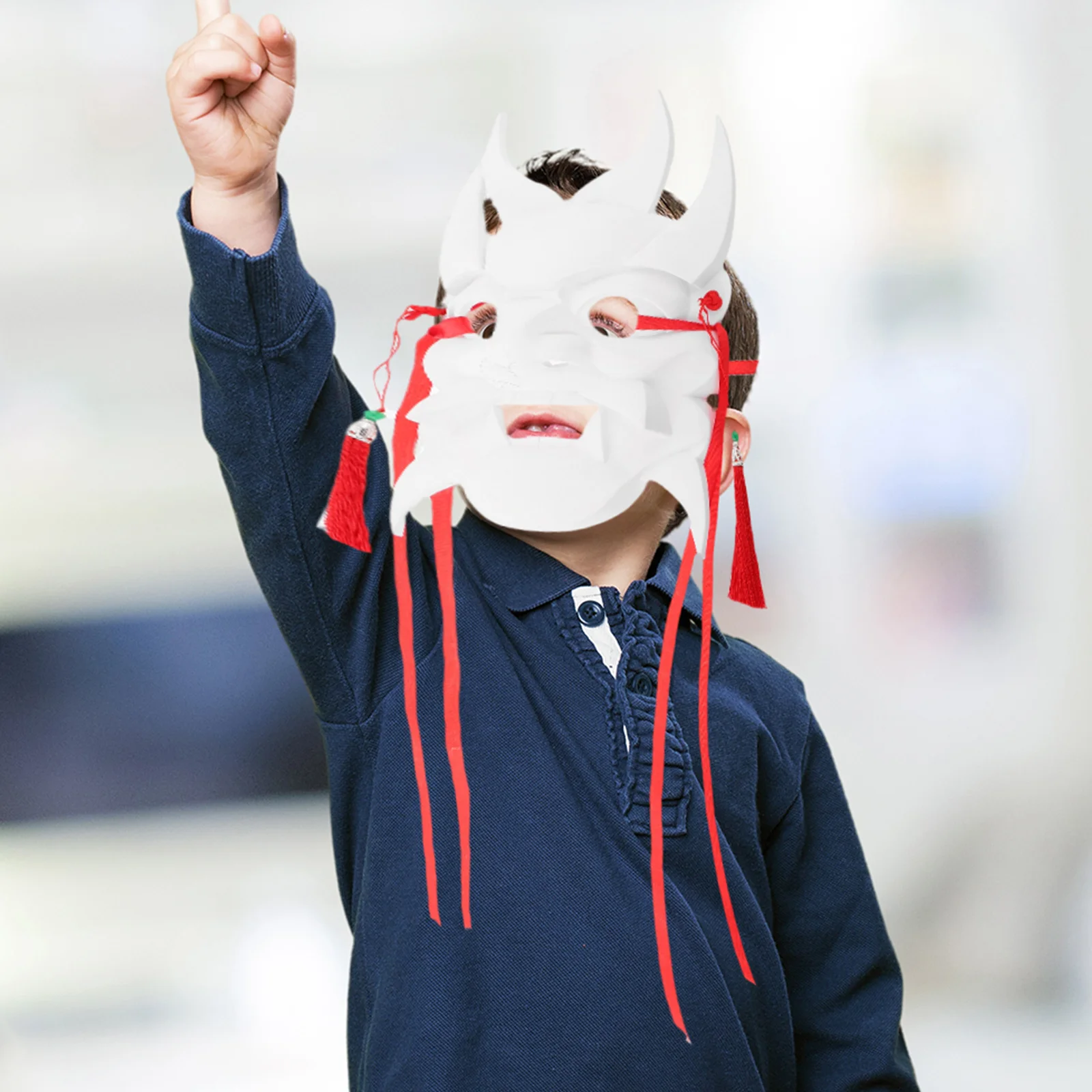 

Exquisite Hand Painted Chinese Opera Lightweight Full Face Halloween Party For Cosplay Carnival Mardi Gras Costume Mask Craft