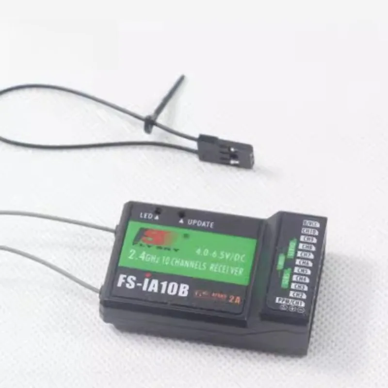 FS-iA10B 2.4G 10CH RC Receiver Support PWM PPM IBUS SBUS AFHDS 2A for RC Airplane Helicopter FPV Quadcopter Model Parts