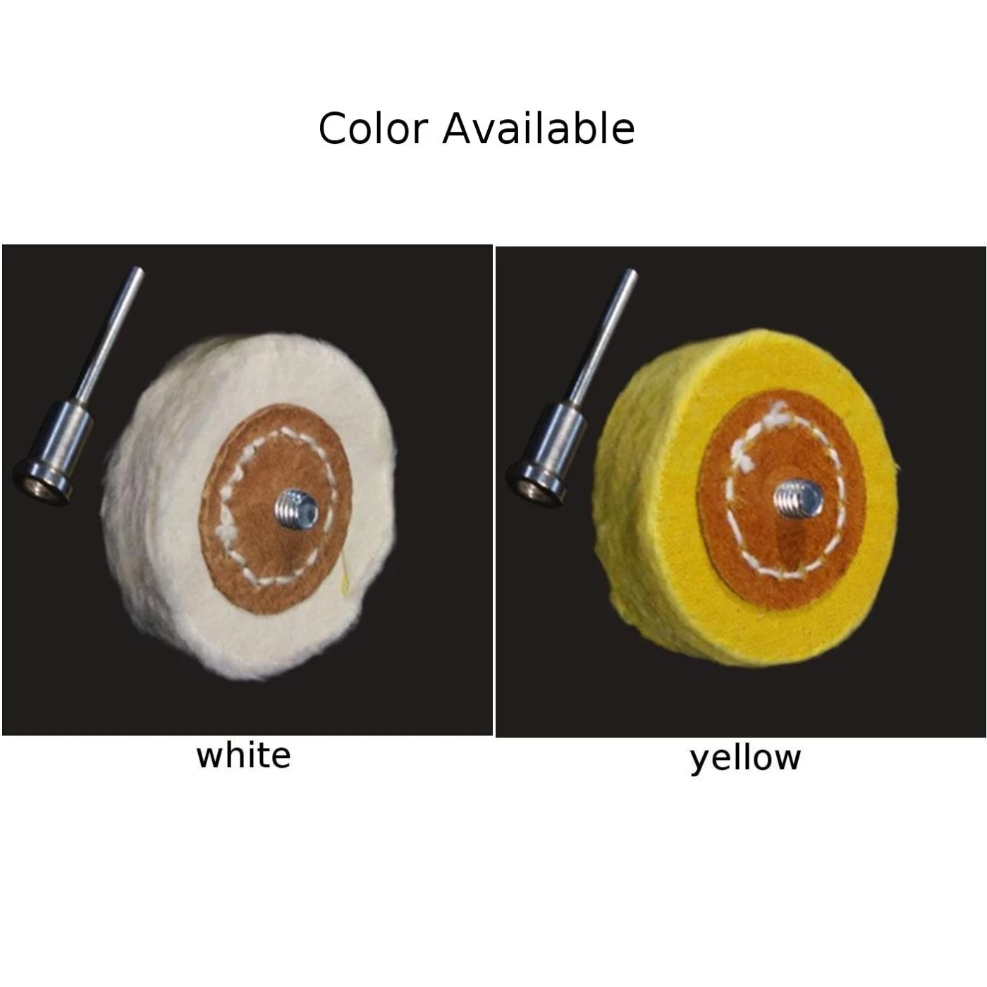 New Polish Cloth Wheel Brush Head Wear-Resistant T-Type Design  For Metal Jewelry Wood Yellow/White Power Tool Accessory