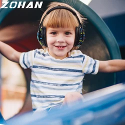 ZOHAN Ear Protection Safety Earmuffs Foldable Noise Blocking Ear Defenders Passive Protective Ear Cover for Children Toddler