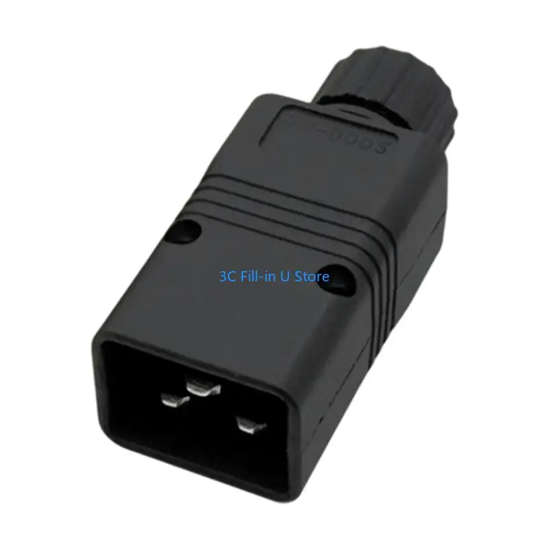 G8TA IEC320 Screw Terminal Power Connector 16A AC250V for Server Maintenance UPS PDU Connection and Cable Repair Job