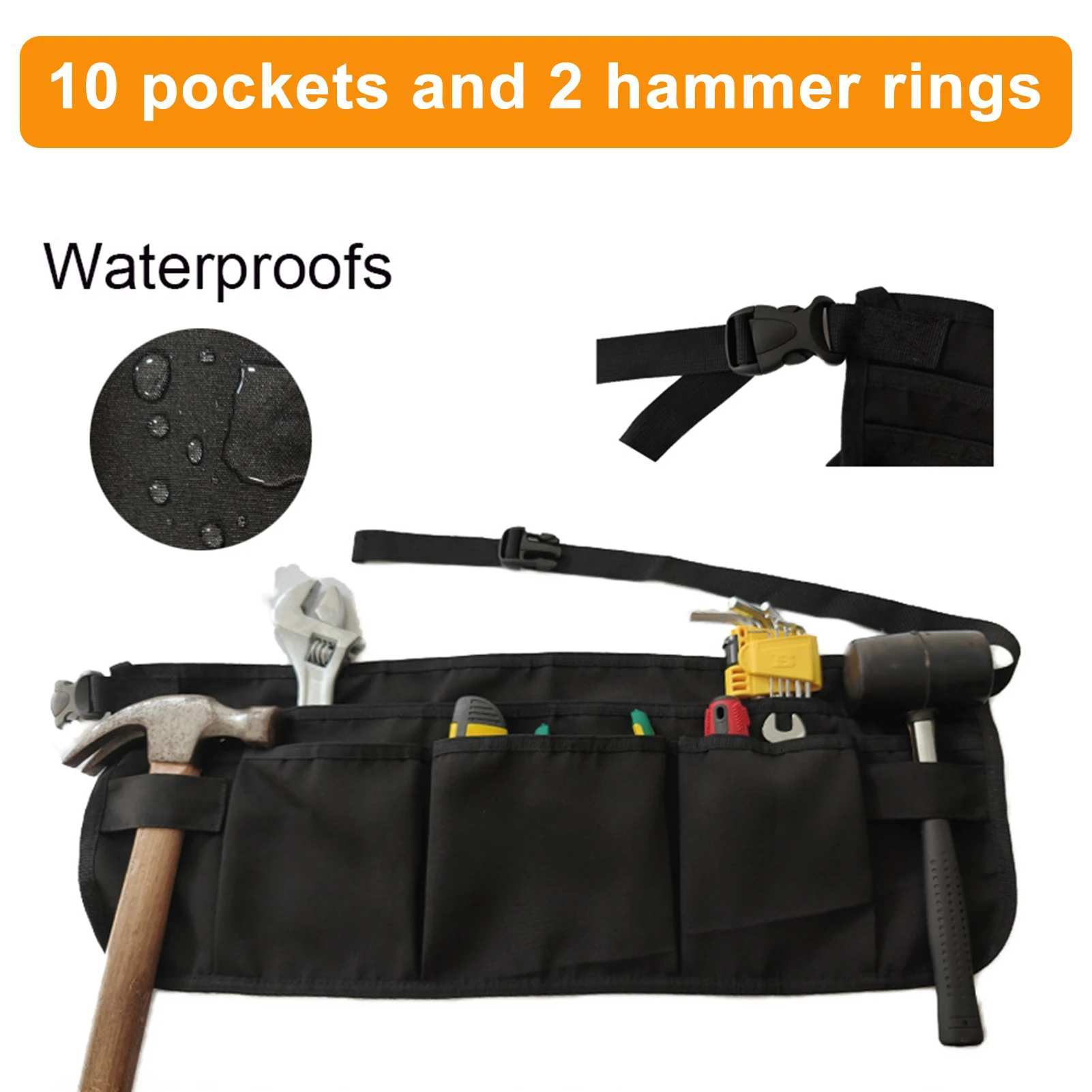 12 جيوب المنظم حقيبة قابل للتعديل سعة كبيرة حقيبة التخزين لمفك وجع كماشة مقص الأجهزة أداة حقيبة التخزين