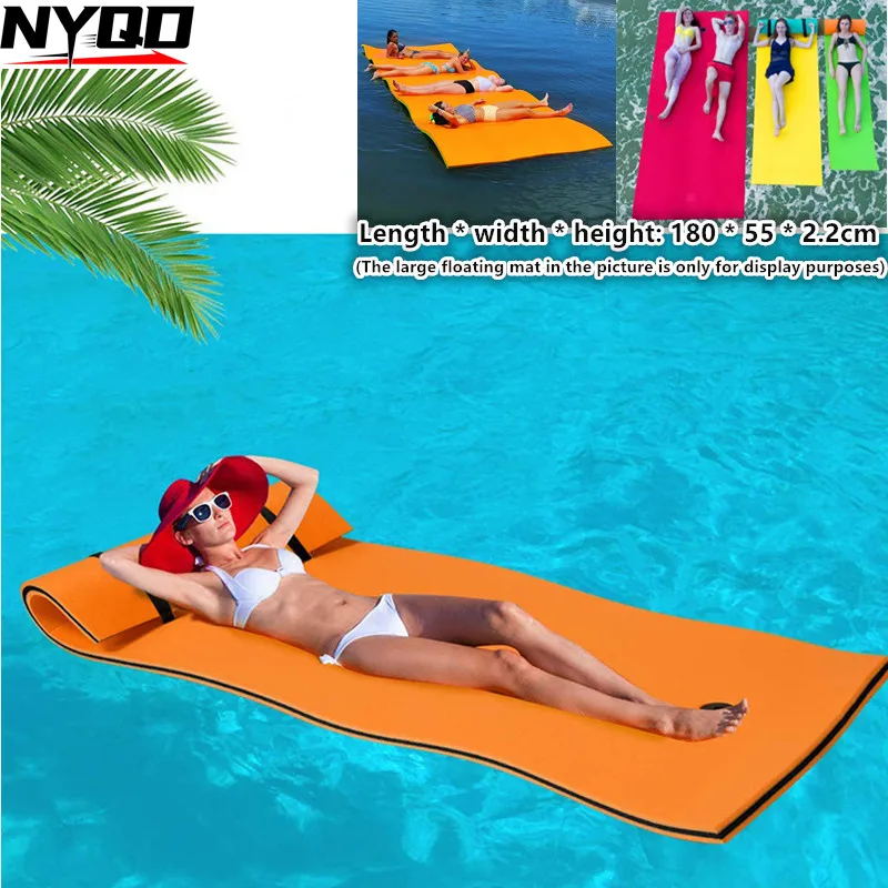 

180CM Swimming Pool Floating Mattress Summer Fun Toy Water Blanket Mat Bed Tear-Resistant XPE Foam Outdoor Floating Water Pad