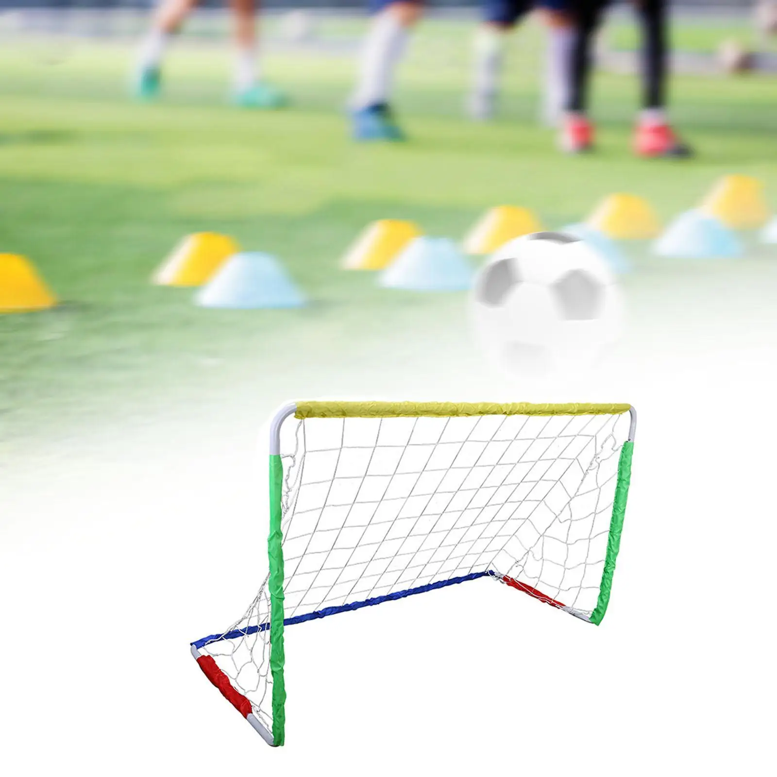 Kids Soccer Goal Practice Football Goal Frame for Backyard Playground Beach