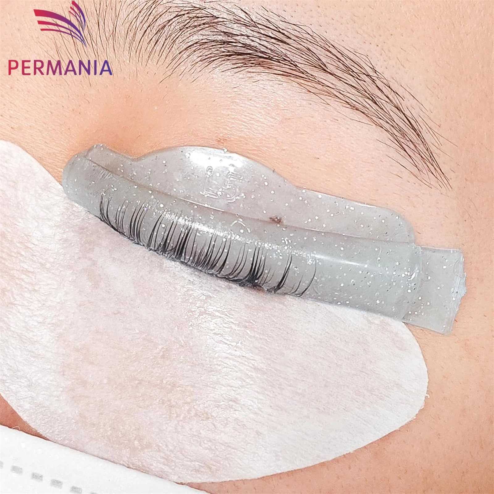 PERMANIA 5 Pairs Glue Free Silicone Eyelash Perm Rod Sticky Lash Lift Shield Eyelashe Curler Accessories Applicator Makeup Tools