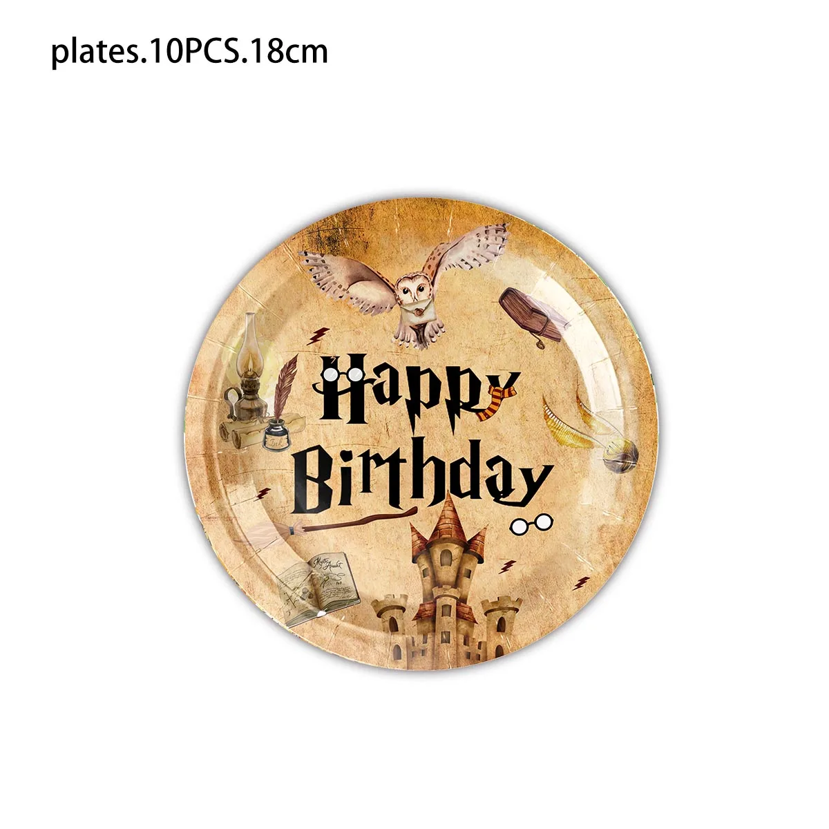 KAYOU Retro Harry Potter Birthday Party Tableware disposable Paper plates Paper towels tablecloth Party ecorations arrangement