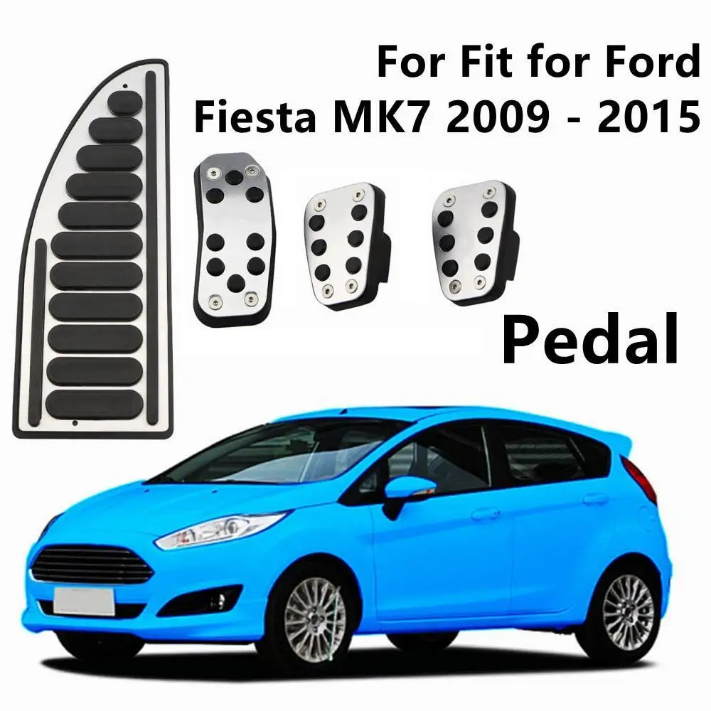 자동차 페달, MT 액셀러레이터 가스 페달 커버, 알루미늄 합금 고무, 포드 Fiesta MK7 2009 - 2015 에 적합