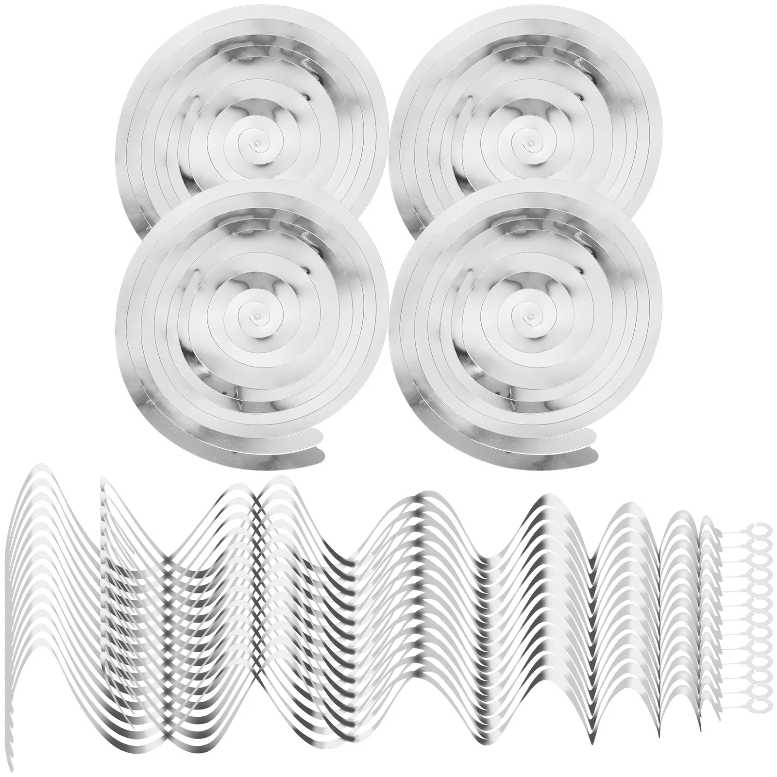 

30 Pcs Spiral Pendant Swirls Decorations Birthday Party Ornament Ribbon Hanging Pvc