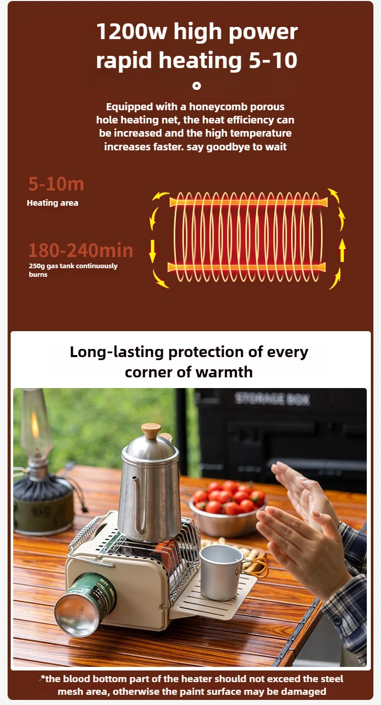 Portable Camping Gas Heater Stove 8