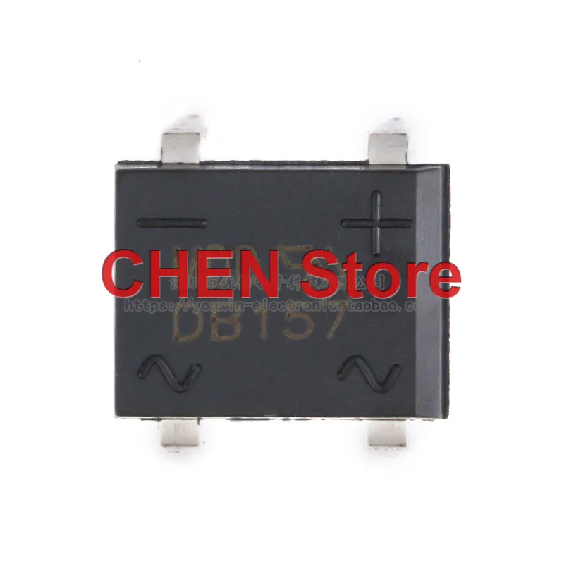 10pcs Original straight plug DB157 1.5A/1000V rectifier bridge stack single-phase glass passivation rectifier