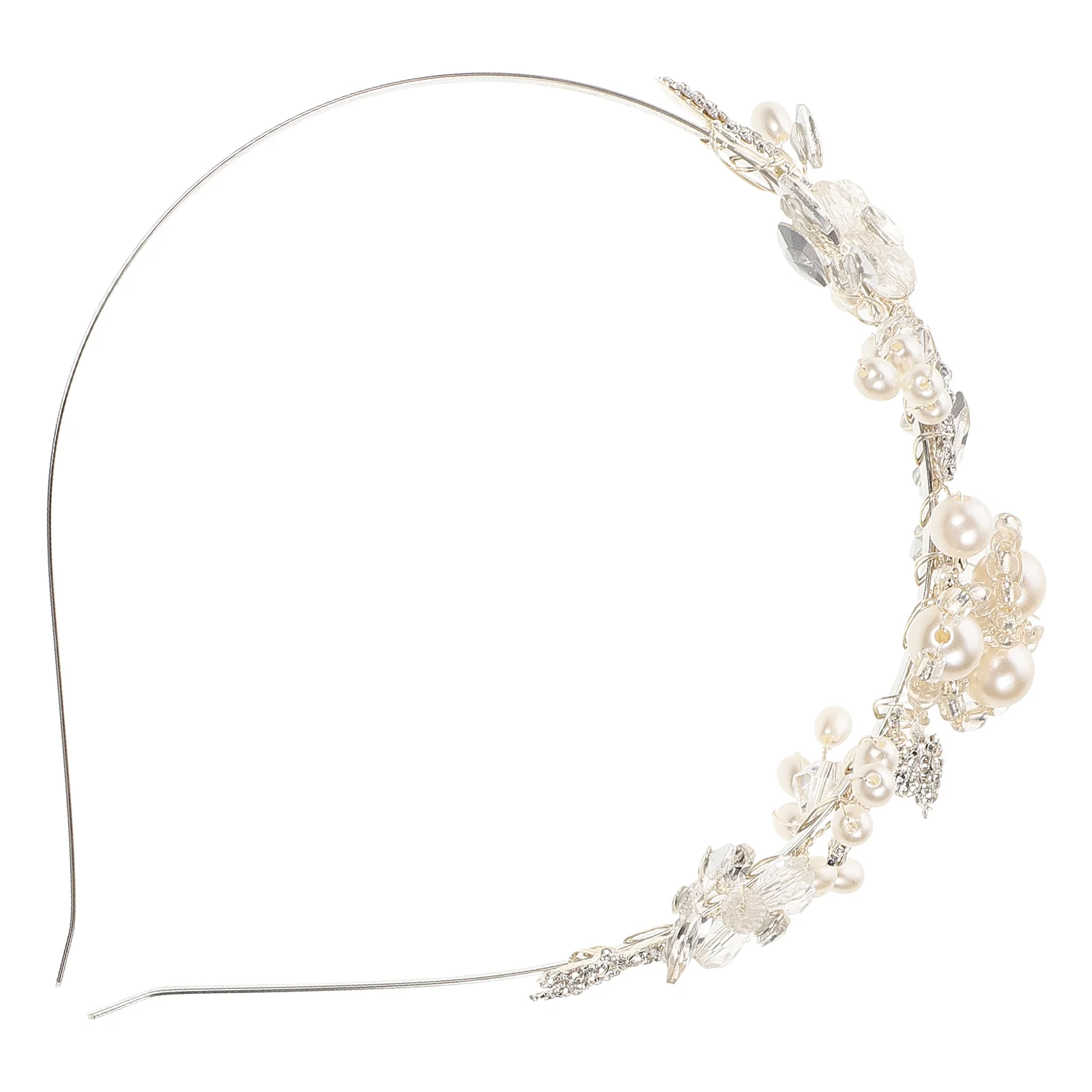 Headband Women Headdress for Wedding Bridal Headpiece Pearl Hair Accessories Flower Children Beautiful Headwear