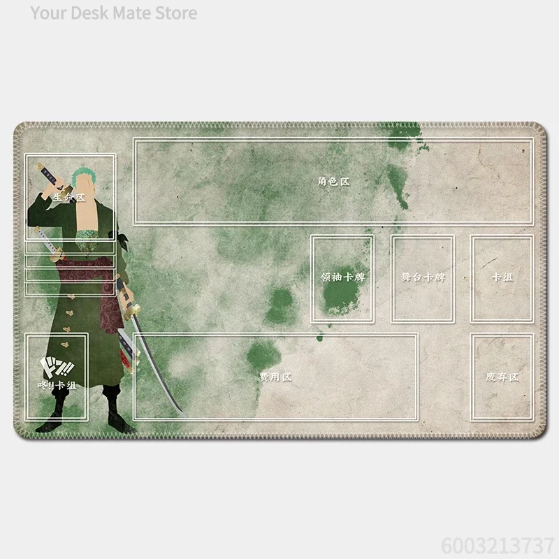One Piece Luffy Japanese Style Silhouette TCG Playmat Beautiful Anti‑Slip Waterproof Desk Mat Suitable For Office Daily Use
