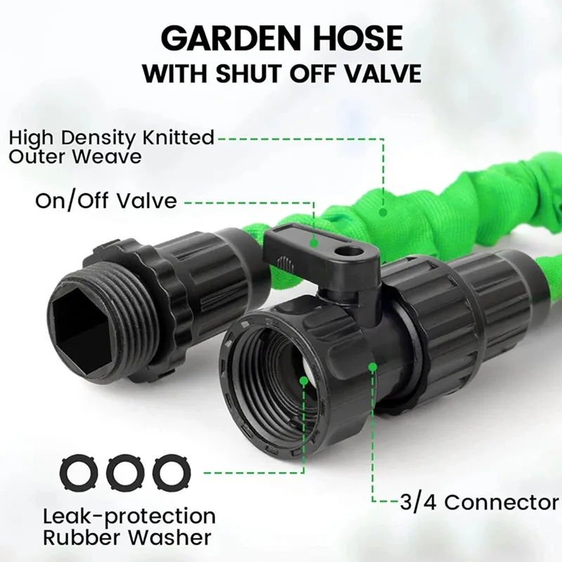 Expandable Garden Hose Water Pipe High-Pressure Car Wash 7 mode Water Spraying Functions Water Gun Home Garden Watering Hose