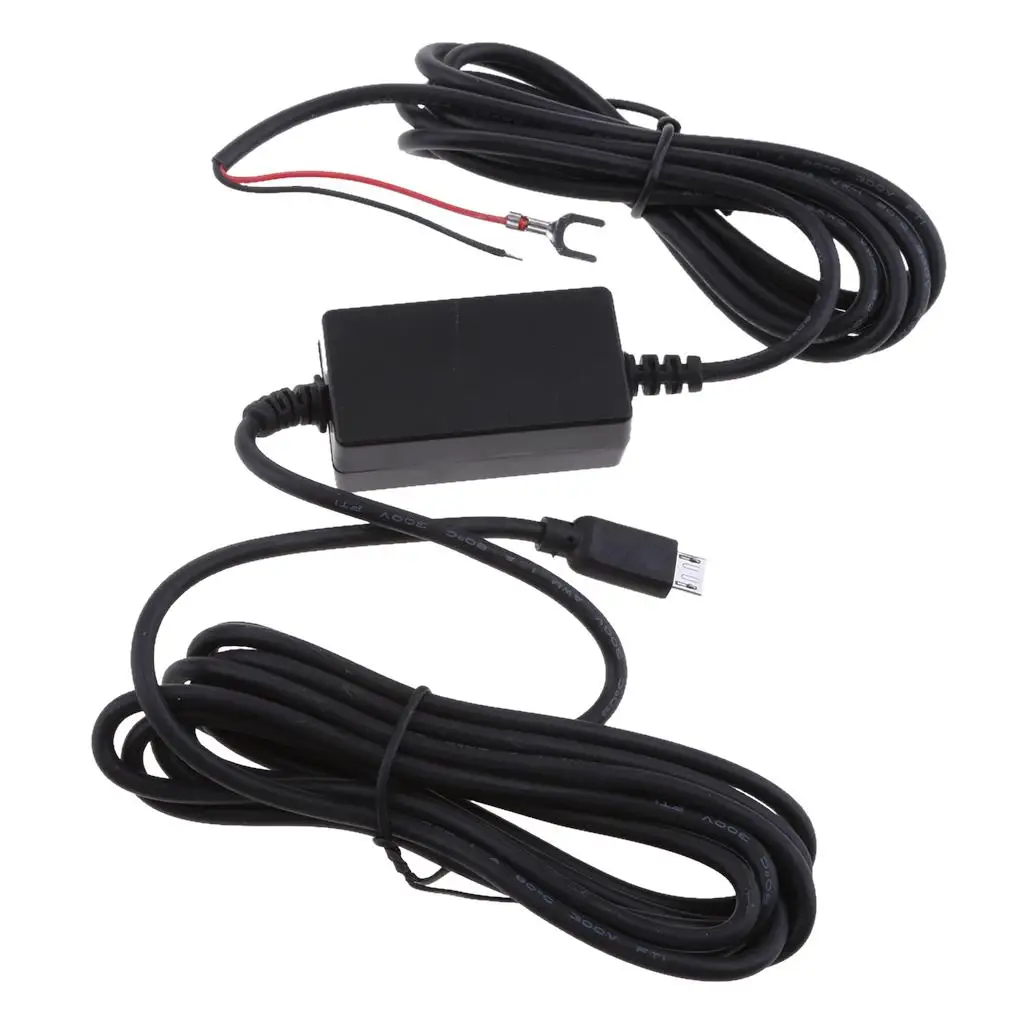Camera DVR Exclusive Adapter Hardwire Kit with Plastic Shell Permanent Power Supply for Vehicle GPS Recorder