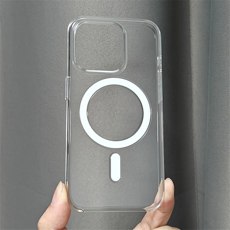 Picture 4: Original Magnetic Animation Clear Case For iPhone 17 16 15 14 13 17Pro Max Boxed Hard Cover For Magsafe Wireless Charging