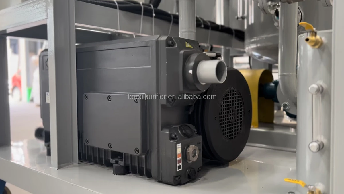 Système de déshydratation d'huile de transformateur à vide fermé