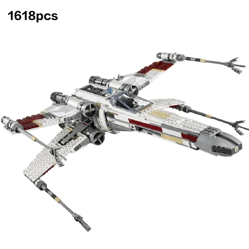 

Hot sales 1618 PCS Red Five X Fast Ship Platform Building Blocks Bricks 81041 10240 05039 Christmas and birthday gifts