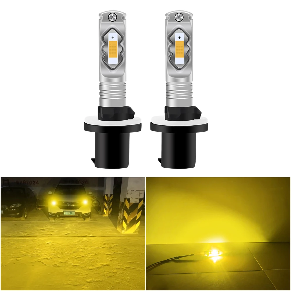 Faro a LED per auto H7/H11/H8 55W fari fendinebbia anteriori ad alto Lumen luce gialla brillante chip CSP per fari Ultra performanti