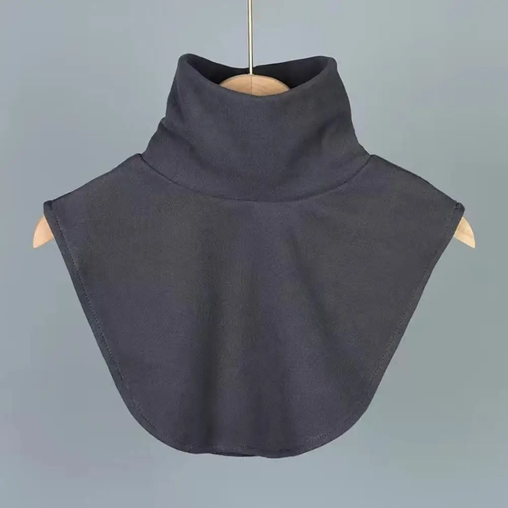 Collar falso elegante para mujer, cuello falso elástico de Color sólido para Otoño e Invierno, parte inferior de cuello alto de estilo informal versátil