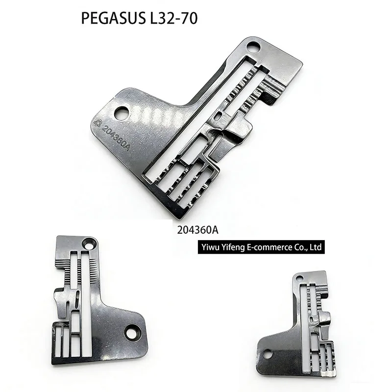 Placa de Agujas 204360A para Máquinas de Coser Overlock PEGASUS L32-70 Serie L32 de 4/5 Hilos