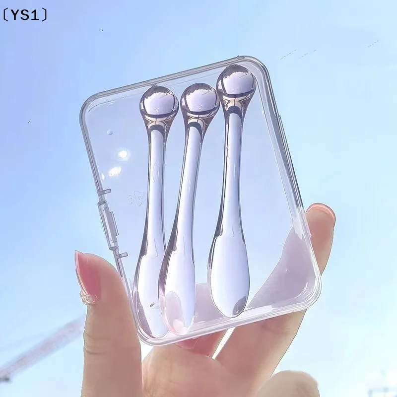 〔YS1〕1/3個入りアクリル製化粧品スパチュラ(箱付き)フ - Face Mask Storage Box のレビューと価格