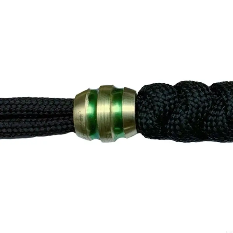 Knife Lanyard Brass Knife Bead Parachute Bead Paracord Bead Pendant Beads for Outdoor Lanyard Umbrella Rope Pendant 