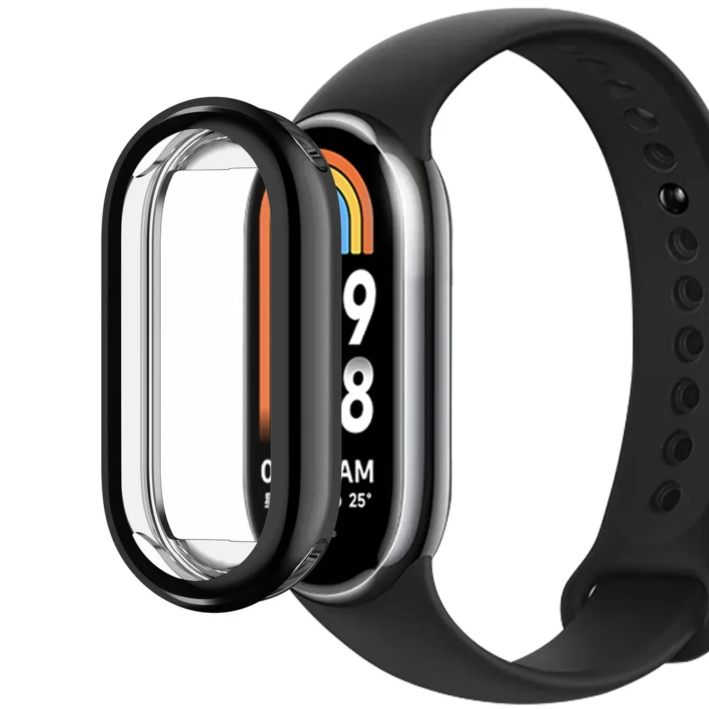 

Чехол из ТПУ для Xiaomi Miband 8 9 Mi Band 8 9, мягкий блестящий тонкий чехол с полным покрытием
