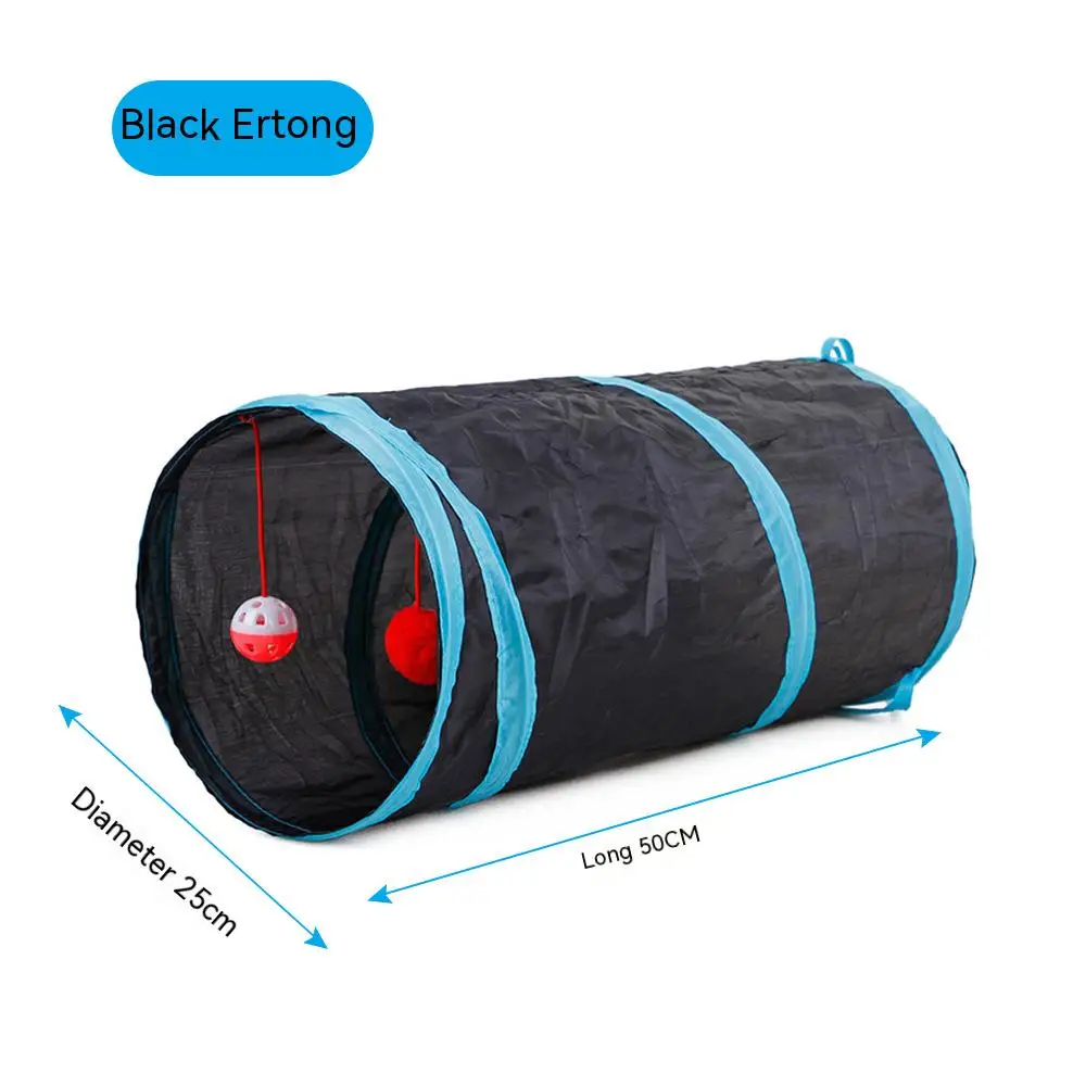 3/4 5-way Collapsible Cat Tunnel Tube Pet Foldable Tunnel Toys with Plush Ball for Small Pets Bunny Rabbit kittens,Puppy