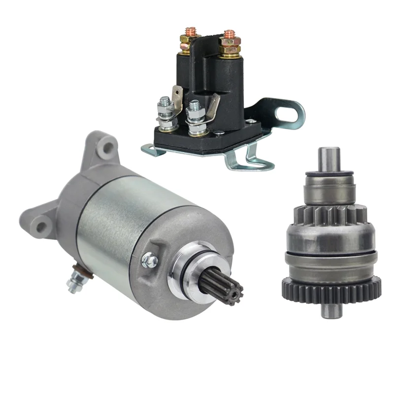 

NEW-ATV Starter & Bendix & Relay Kit For Polaris Sportsman 400 450 500 UTV Ranger 2X4 425 4X4 500 6X6 500 2004-2006