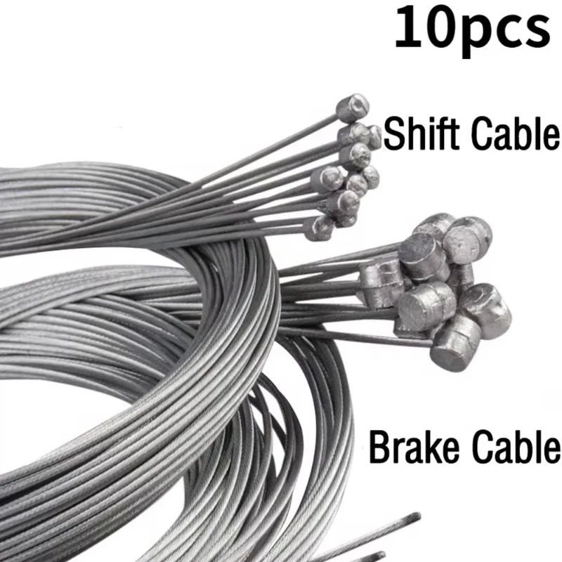 

5/10PC 1./2M MTB Brake Line Bike Stainless Steel Gear Shift Road Bike Speed Line Fixed Gear Inner Line Wire