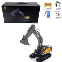 1:14 Huina 1592 22channels Excavator Truck Children's Gift And Toys Alloy Metal Vehicle Model Engineering Remote Control Rc Car